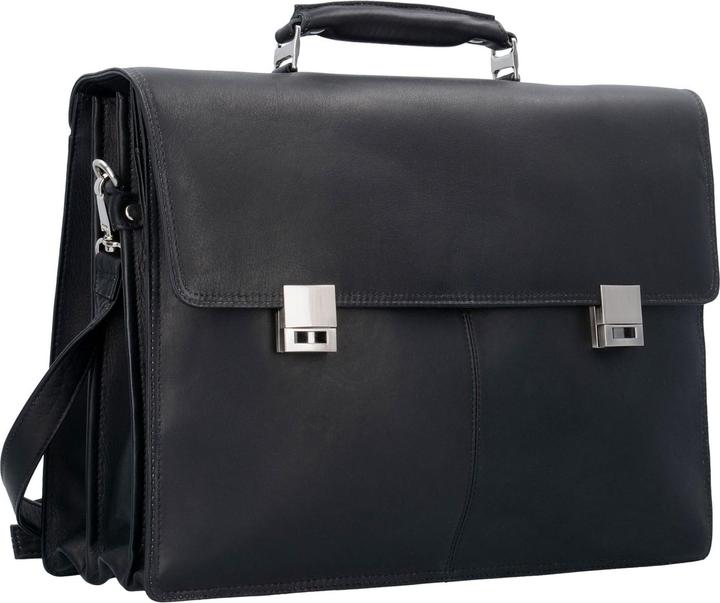 Actual product image Harolds Country briefcase II leather 41 cm laptop compartment