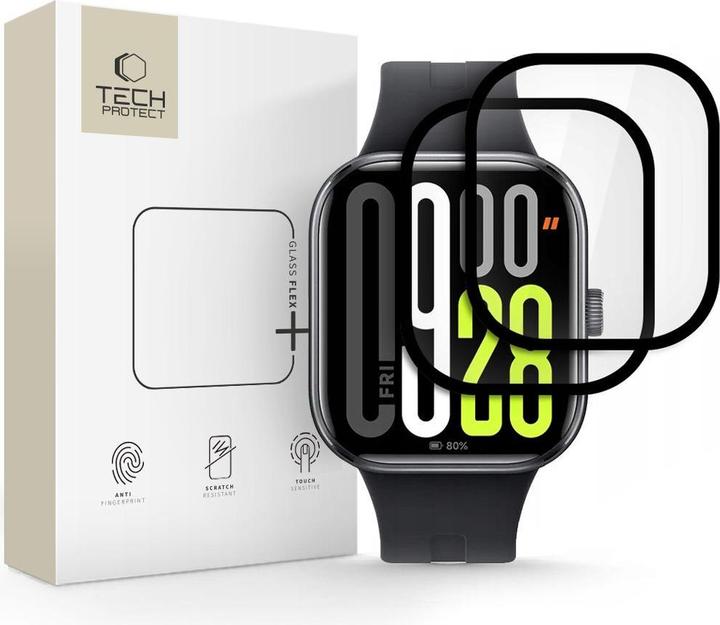 Tech-Protect Glass Flex+ Hybrid Glass 2-pack for Xiaomi Redmi Watch 5 - Black
