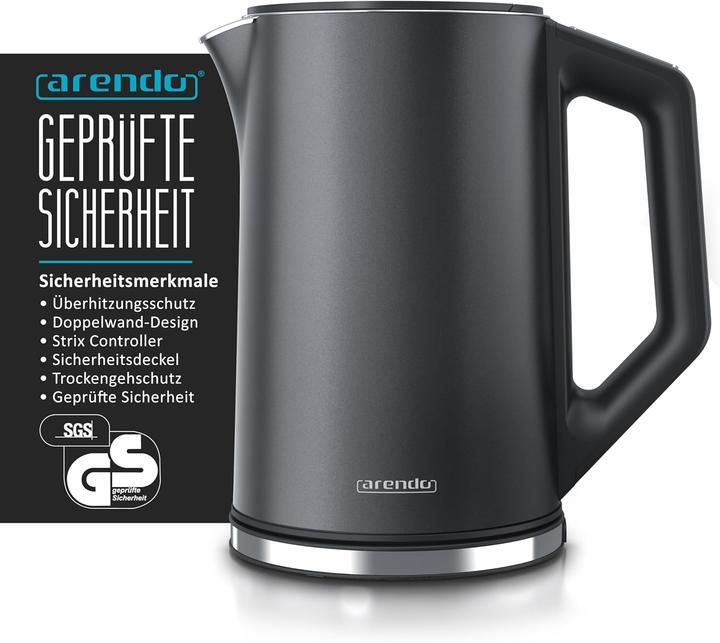 Actual product image Arendo Wasserkocher Elegant mit Temperatureinstellung (1.50 l)