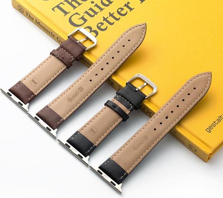 Actual product image Crong Noble strap - genuine leather strap for the Apple Watch 42 (Cowhide, 3, 4, 9, Extremist, Apple Watch Series 1)