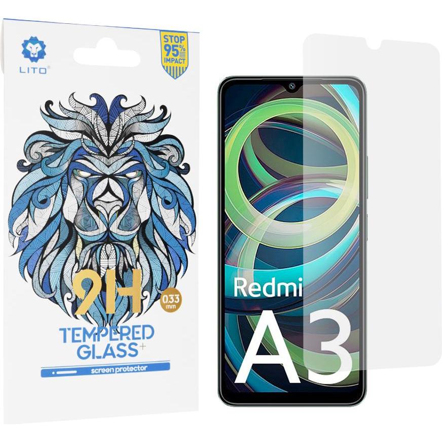 Lito - 2.5D Classic Glass - Xiaomi Redmi A3 / Redmi A3x - Clear (Xiaomi Redmi A3), Pellicola protettiva smartphone, Trasparente