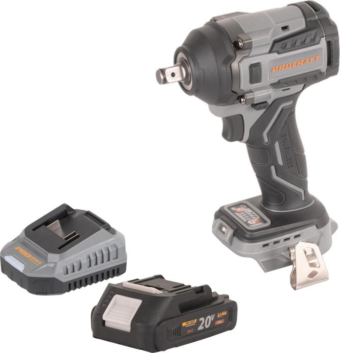 Produktbild Procraft Industrial IW550Abb Akku Schlagschrauber 20 V 550 Nm 1/2" + 1x Akku 2,0 Ah + Ladegerät (Schlagschrauber)