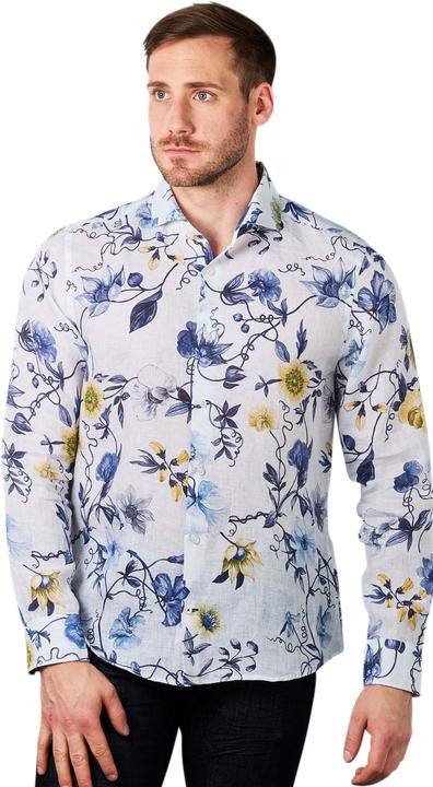 Immagine prodotto Joop! Joop Pejos camicia di lino con stampa di fiori bianca 404 (S)