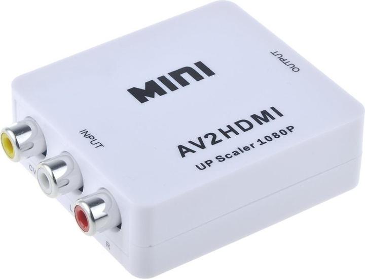 Immagine prodotto JTI Convertitore video da mini AV a HDMI 720p 1080p (Adattatore angolare)