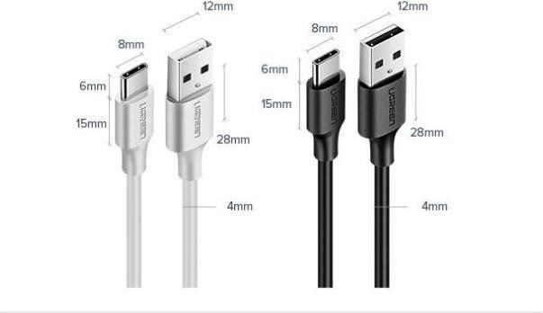 Produktbild Ugreen USB A — USB C (1 m, USB 2.0, 10 W)