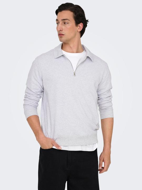 Produktbild Only & Sons Onsdavid Reg Half Zip Sweat (M)