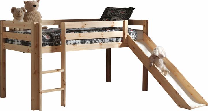 Image du produit Vipack Lit mi-hauteur Princess Sophie avec toboggan (90 x 200 cm)