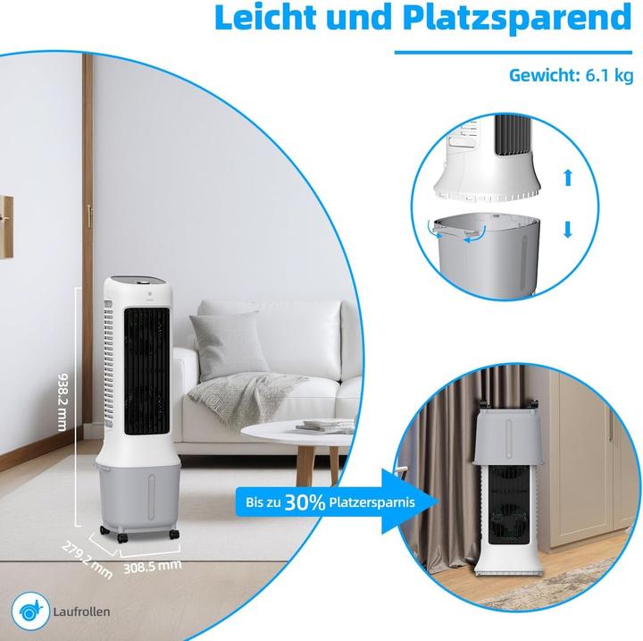 Produktbild Be Cool BC10ACP2501W Silent Luftkühler 10 Liter Tank, 24 Windstufen