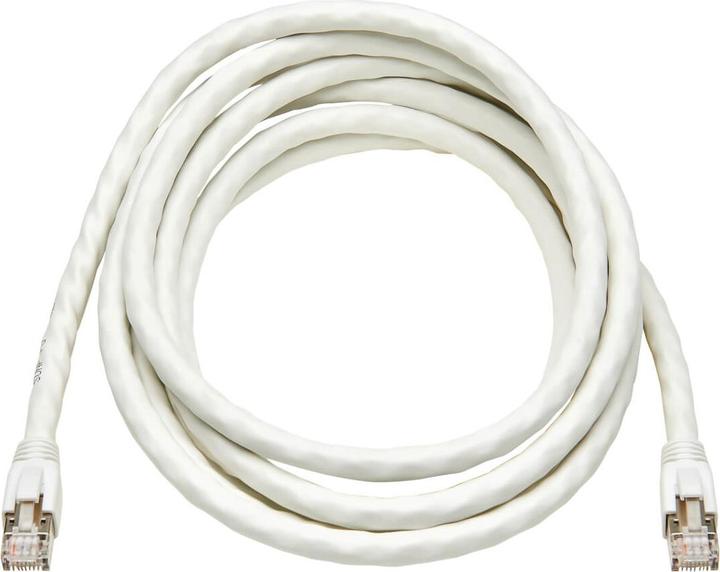Produktbild Eaton Cat8 25G/40G Certified Snagless Shielded S/FTP Ethernet Cable RJ45 M/M PoE White 10f (S/FTP, CAT8.1, 3.05 m)
