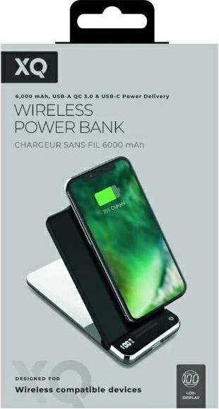 Actual product image Xqisit Premium Wireless Powerbank (6000 mAh, 10 W, 22.20 Wh)