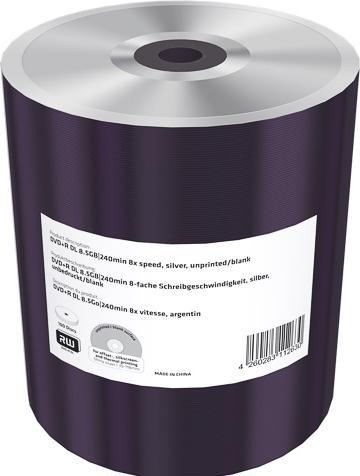 Produktbild MediaRange DVD+R 8x Double Layer Shrink (100 x)