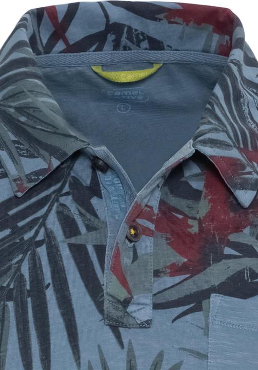 Produktbild Camel Active Kurzarm Poloshirt mit Allover Print (M)
