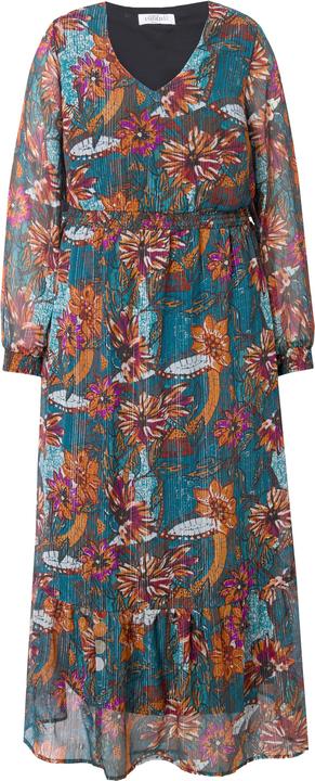 Actual product image Studio Untold Traditional Floral Layered Chiffon Maxi Dress (42, 44)