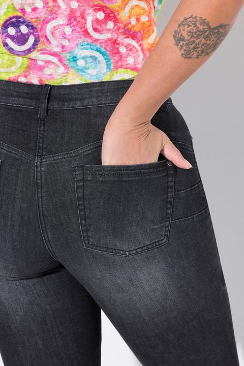 Image du produit Angel of Style PushUp-Jeans, Zierschnallen, 5-Pocket (46)