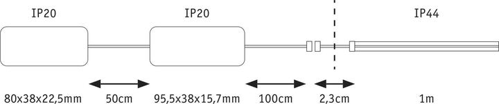 Produktbild Paulmann LumiTiles Slim Stripe COB (RGBW, 100 cm, Indoor)