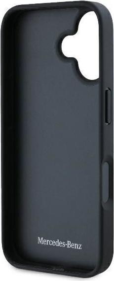 Actual product image Karl Lagerfeld Mercedes MEHCP16MARMBK iPhone 16 Plus 6.7" czarny/black hardcase Leather Urban (Apple iPhone 16 Plus)