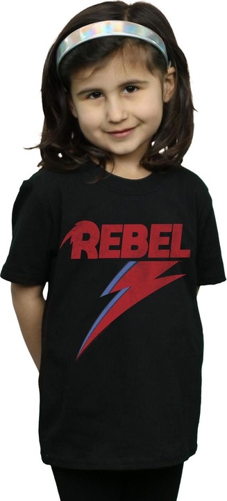 Immagine prodotto David Bowie Distressed Rebel Maglietta Ragazze (152, 158)