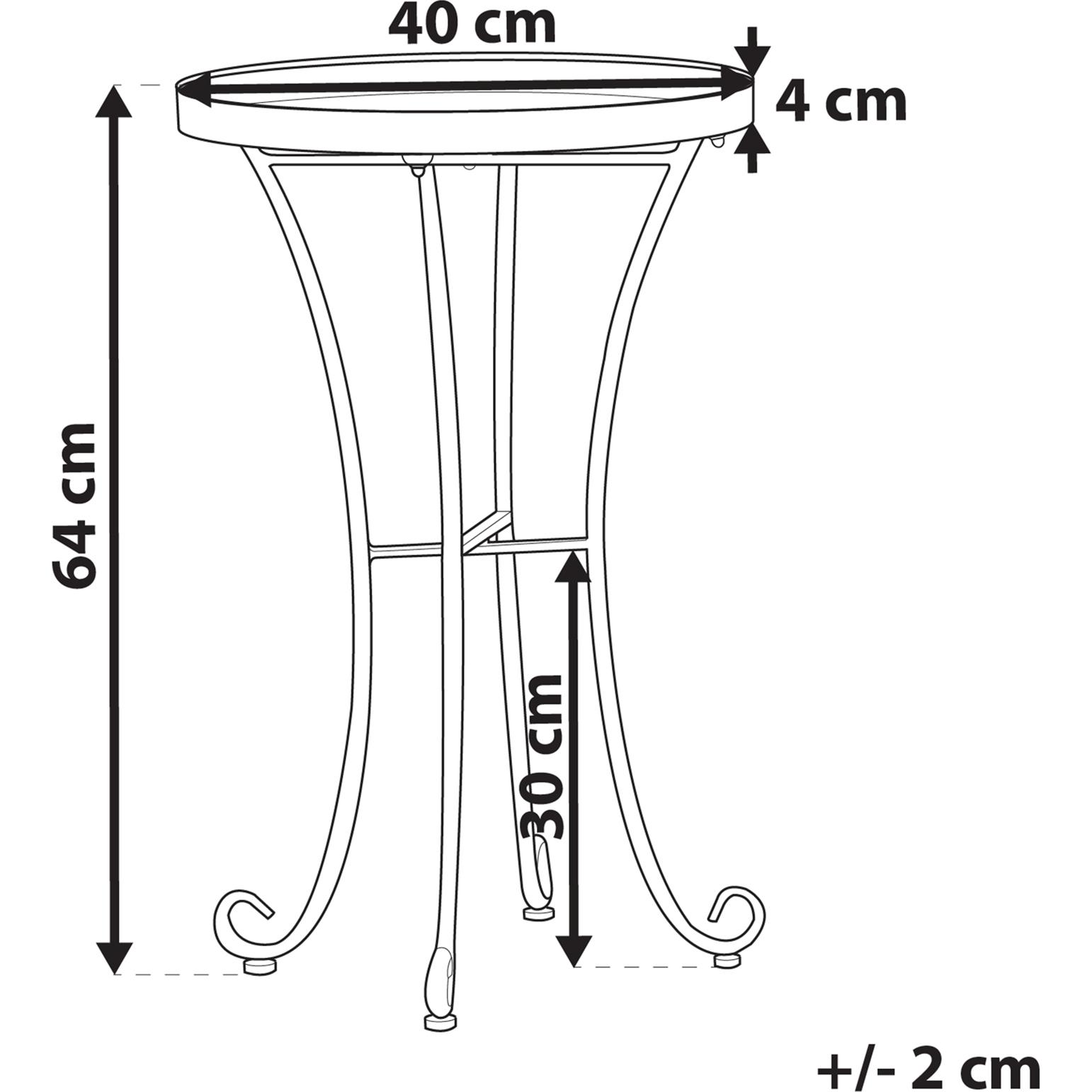 Thumbnail - Beliani, Gartentisch + Balkontisch, Cavinia (40 cm)