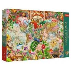 Trefl Puzzle Premium Plus 1000 – Historische Weltkarte (1000 Teile)