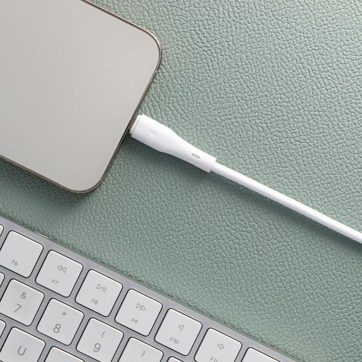 Productafbeelding Forcell Cable F-ENERGY C346 cable Type C to Lightning PD 3A 27W Silicone 1 m white (1 m, USB 2.0, 27 W)