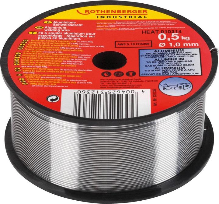 Actual product image Nera ROTHENBERGER Industrial aluminium welding rod 1 mm / 0.5kg