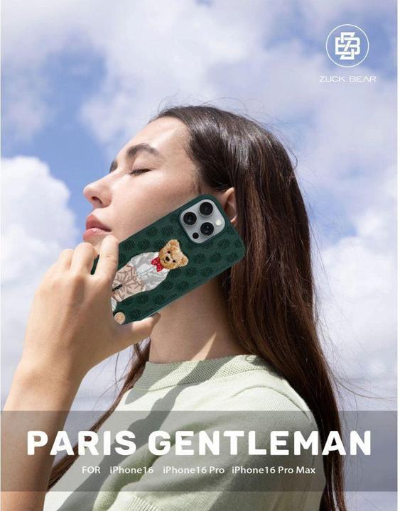 Image du produit L'Oréal Paris Headphone case Zuck Bear ZUCK BEAR case PARIS GENTLEMAN for IPHONE 16 bow tie (Apple iPhone 16)