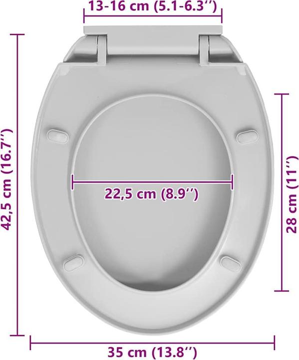 Actual product image vidaXL Toilettensitz