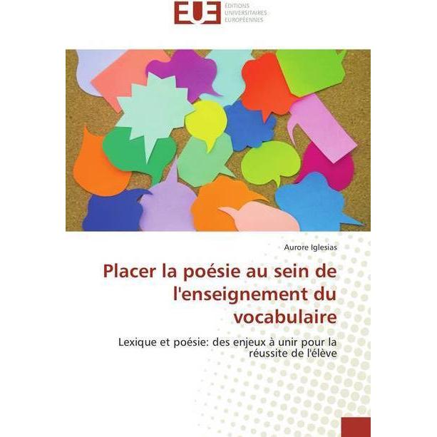 Placer la poésie au sein de l'enseignement du vocabulaire, Schulbücher von Aurore Iglesias