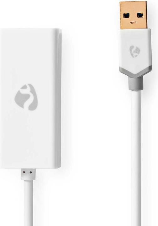 Nedis Adattatore USB-A | USB 3.2 Gen 1 | USB-A maschio | RJ45 femmina | 1 Gbps | 0,20 m | Rotondo | Oro (U/FTP, CAT7, 0.20 m)