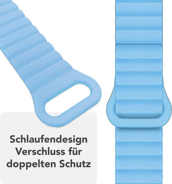 Produktbild Nalia Core Magnet Silikon Armband für Apple Watch, Sportarmband - Weich, Flexibel & Atmungsaktiv (Silikon)