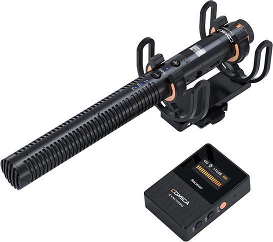 Produktbild Comica 2.4G Super Cardioid Condenser Wireless Shotgun Microphone