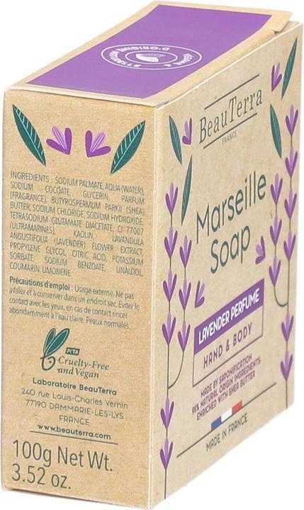 Actual product image BeauTerra Lavender Solid Marseille (100 g)