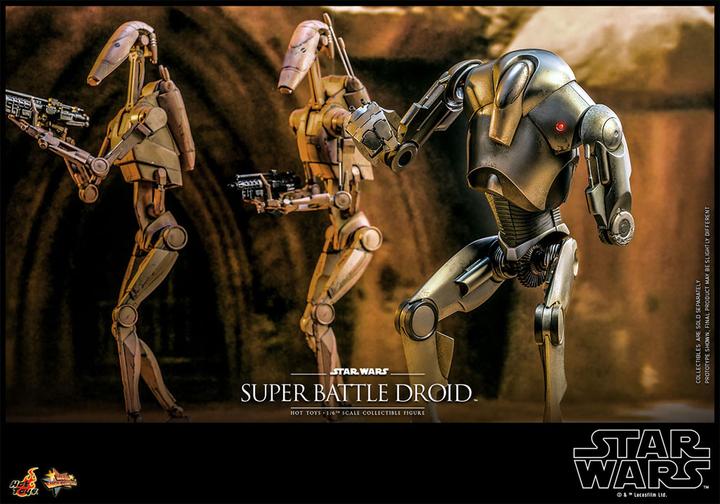 Actual product image Hot Toys Star Wars: Episode II figurine 1/6 Super Battle Droid 32 cm