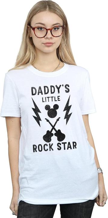Immagine prodotto Disney Mickey Mouse Daddy's Rock Star Maglietta Ampia Donna (3XL)