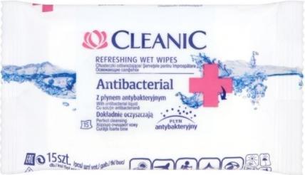 Image du produit Cleanic Propre, humide, antibactérien, 15 pièces (1x)