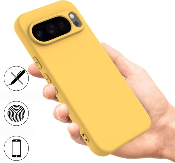 Actual product image Cover-Discount Google Pixel 10 Pro XL - Silikon Gummi Hülle mit Riemen (Google Pixel 10 Pro XL)
