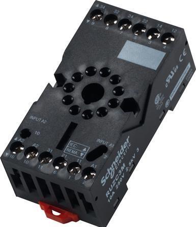 Actual product image APC Socket RUZC3M Version of electrical connection Screw connection, mounting ar (Relay socket)