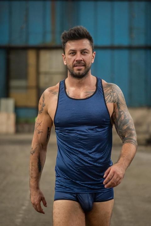 Produktbild Anais Herren T-Shirt “Marine” (L)