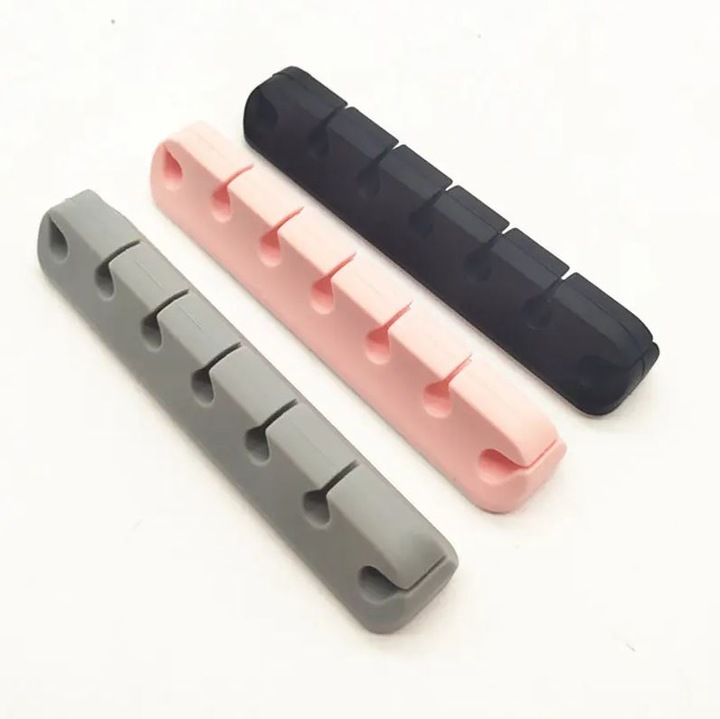 Immagine prodotto PhoneLook Morsetto per cavi in silicone a 7 canali per strisce adesive da tavolo a parete