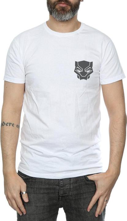 Produktbild Black Panther Schwarz auf Schwarz Brust Druck TShirt (XL)