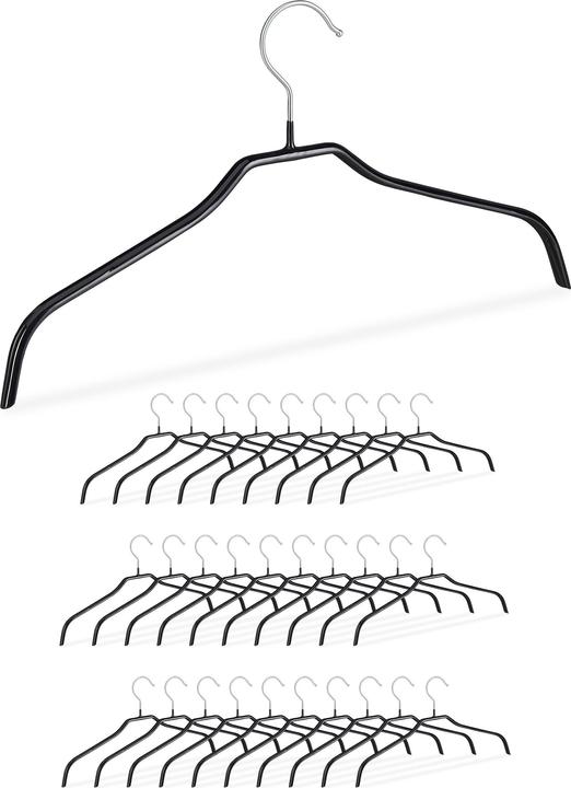 Actual product image Relaxdays Non-Slip Coat Hanger Set (1x)