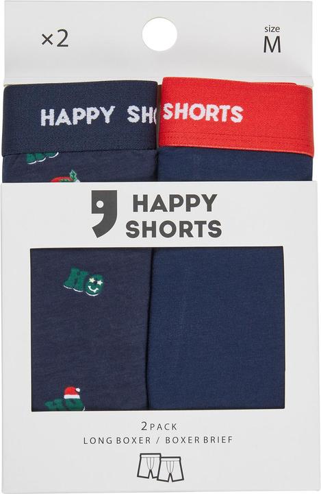 Immagine prodotto Happy shorts Boxer lunghi XMAS (M, Confezione da 2)