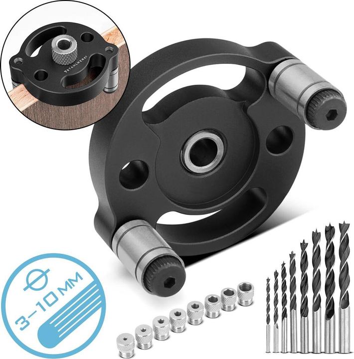 Actual product image Stahlwerk Dowel gauge set with drill bushes Drill bits Self-centring dowel aid (3 - 10 mm)
