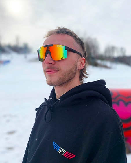 Immagine prodotto Pit Viper The Mystery Polarized (Nero, Arancia)