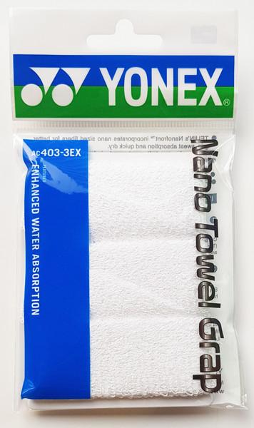 Actual product image Yonex AC403-3EX Nano Towel Grap three-pack white