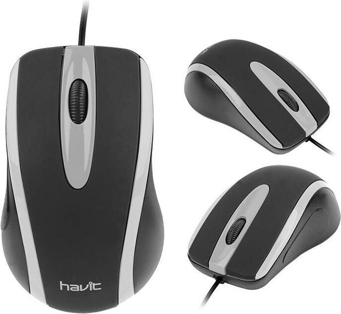 Actual product image Havit MS753 universal mouse (black&grey) (Cable)