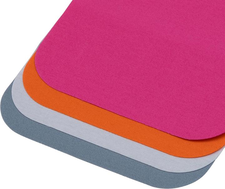 Immagine prodotto Prym Toppe in twill, arancione, rosa, bianco, blu 13 x 13 cm, 4 pezzi. (4 x)