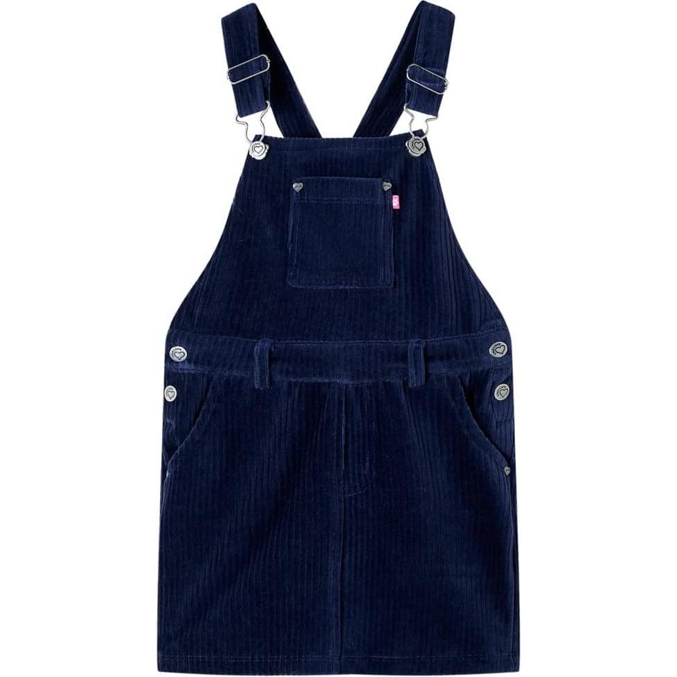 VidaXL, Jungen, Kleider, Kinder-Latzkleid Cord Marineblau 116,Material: 58, Blau, (116)