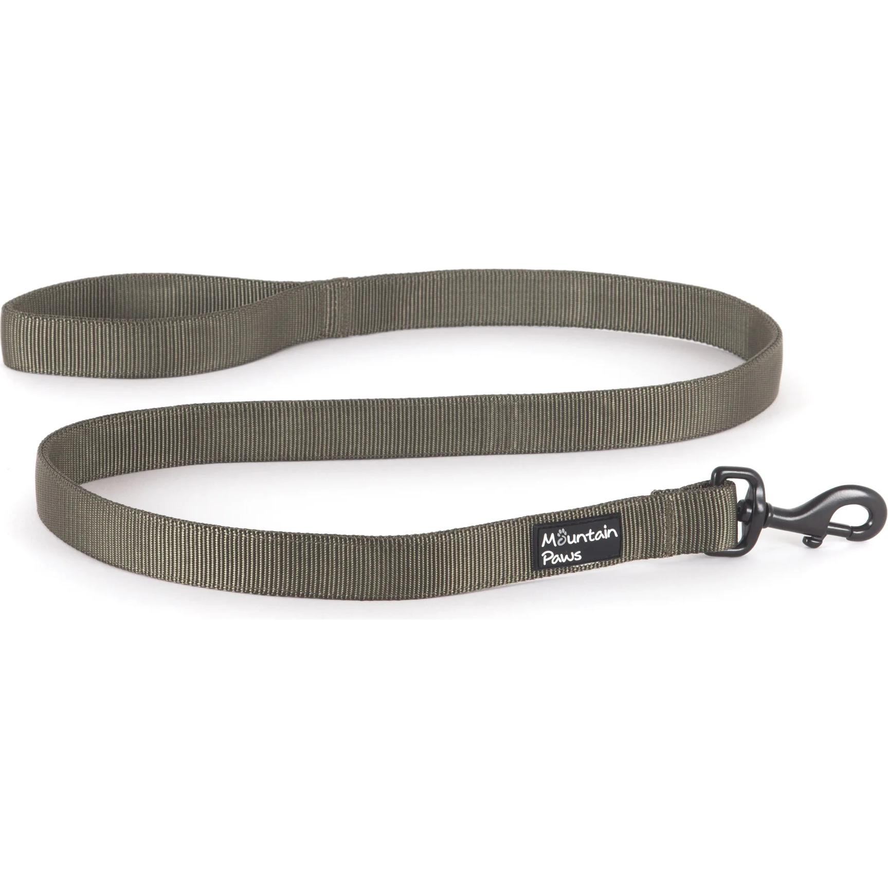 Comparer les prix de Mountain Paws Extra Tough Dog Lead, Olive (Chien, Général), Collier + laisse