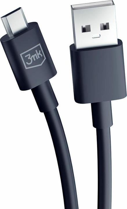 Image du produit 3MK Câble Hyper Cable USB-A - Micro USB 1.2m 5V 2,4A Czarny/Black (1.20 m, USB 3.0, 12 W)